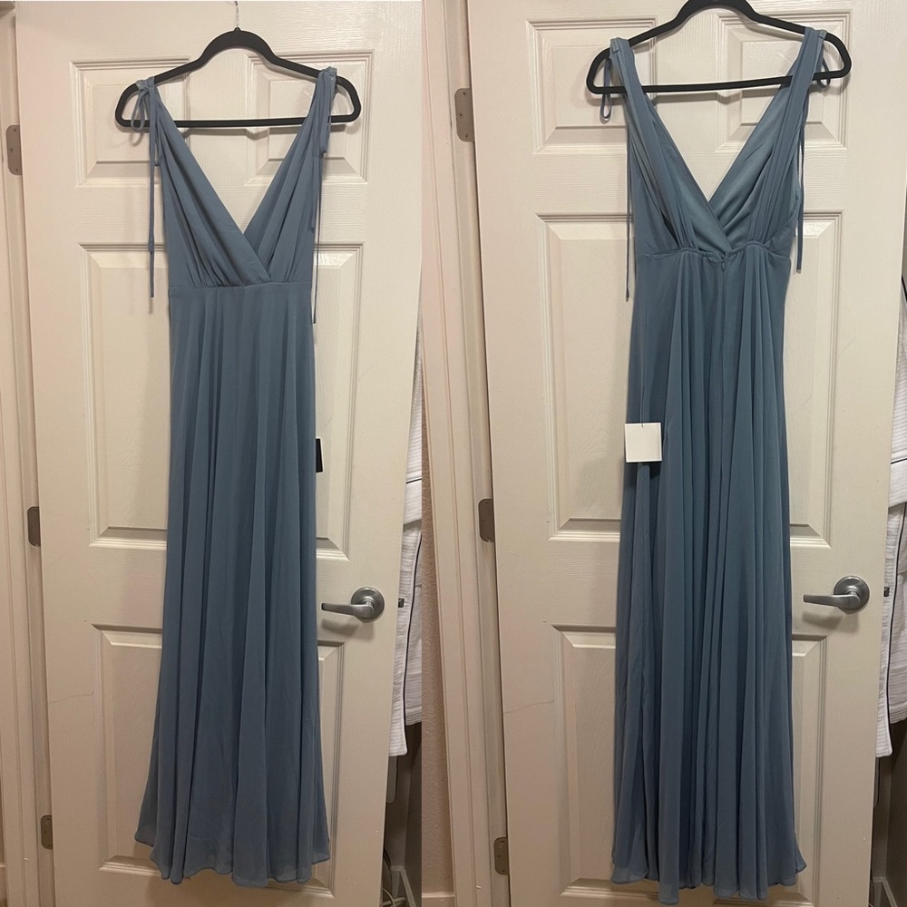 Lulus Bridesmaid Dress with bow Tie sleeve